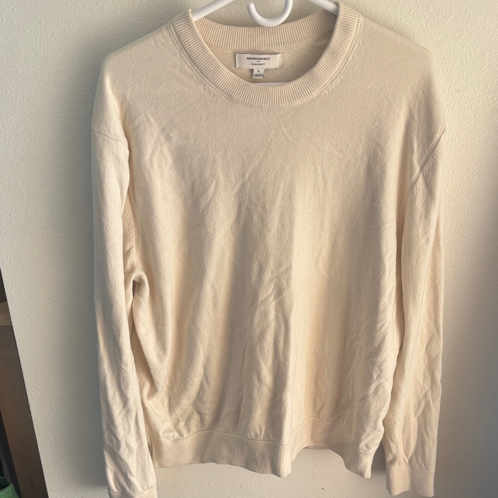Banana Republic Men's Cream Sweater